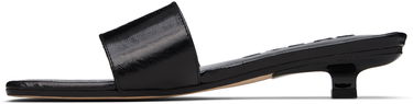 Doplnky BY FAR BY FAR Ceni Eel Embossed Leather Heeled Sandals Čierna | MWFHO014CL036BK001PL, 2