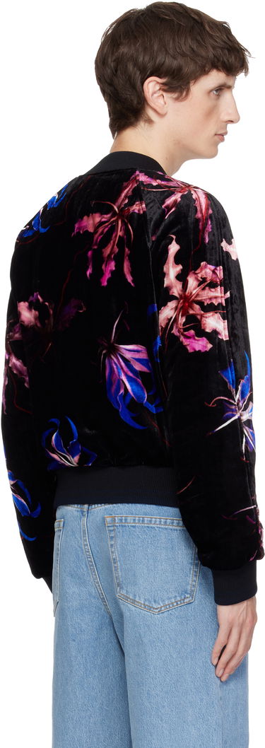 Bomber bunda Dries Van Noten Dries Van Noten Floral-print Velvet Bomber Jacket Rôznofarebný | 252-020523-2003, 2