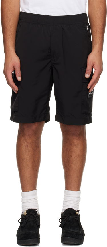 Šortky AAPE by A Bathing Ape 'AAPENOW' Moonface Logo Cargo Shorts Čierna | AAPSPMB672XXNBKX, 0