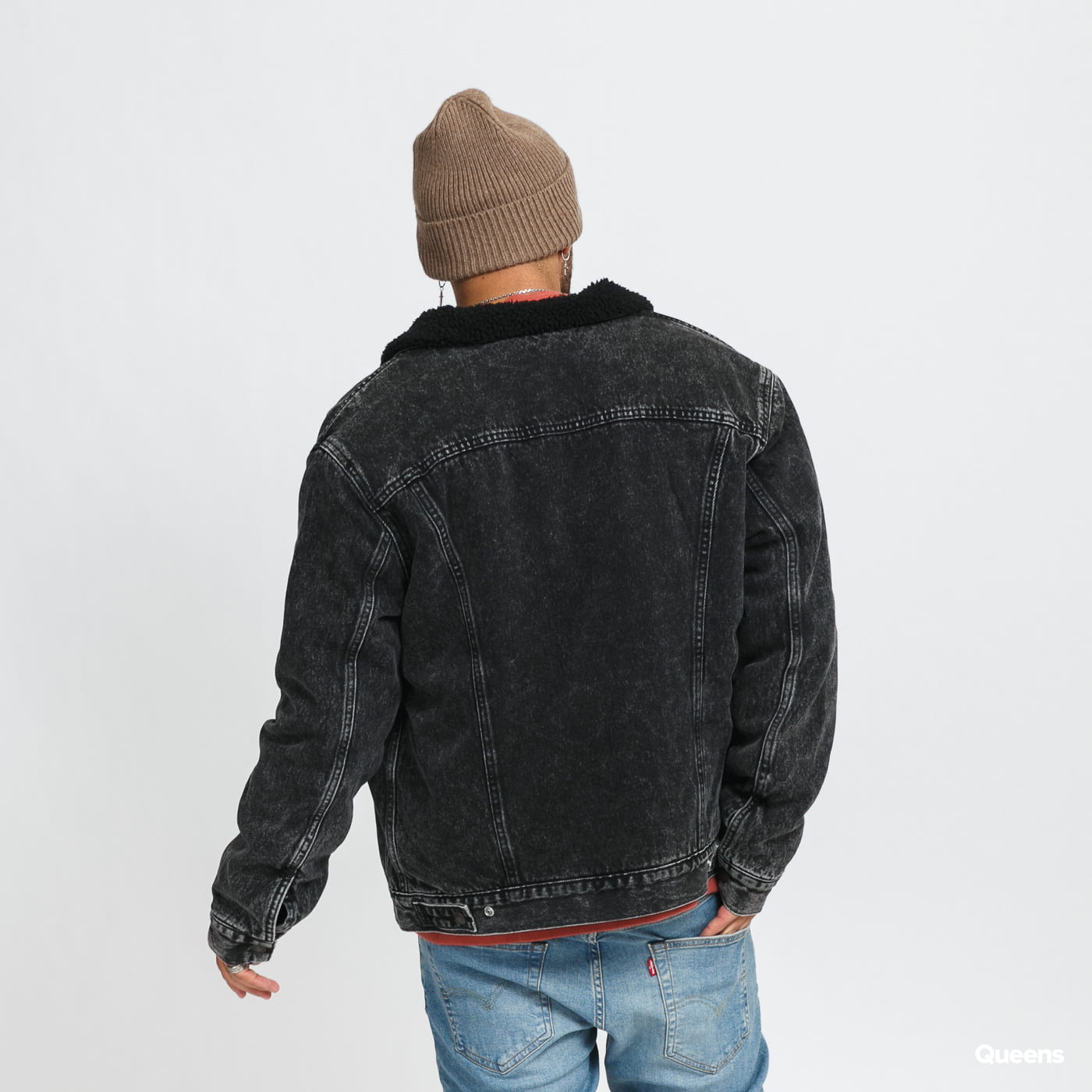 Bunda Levi's Type 3 Sherpa Trucker roadster Čierna | 16365-0129, 1