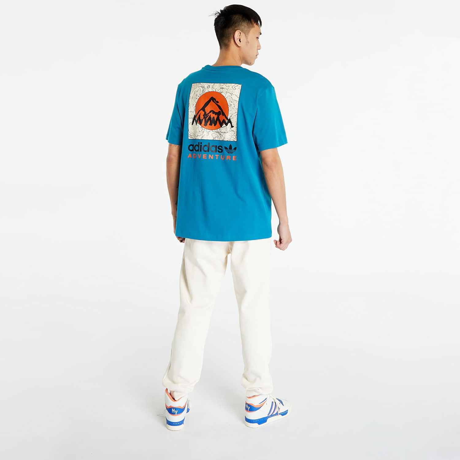 Tričko adidas Originals Adventure Mountain Back Tee Modrá | IC2362, 0