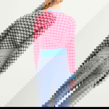 Sveter BBC IceCream Houndstooth Knit Cardigan Ružová | ICWW25307-PNK, 3