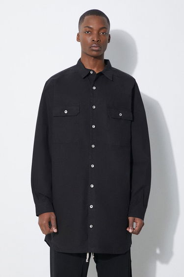 Košeľa Rick Owens Jumbo Relaxed Fit Shirt Čierna | DU01D1297.P.09, 0