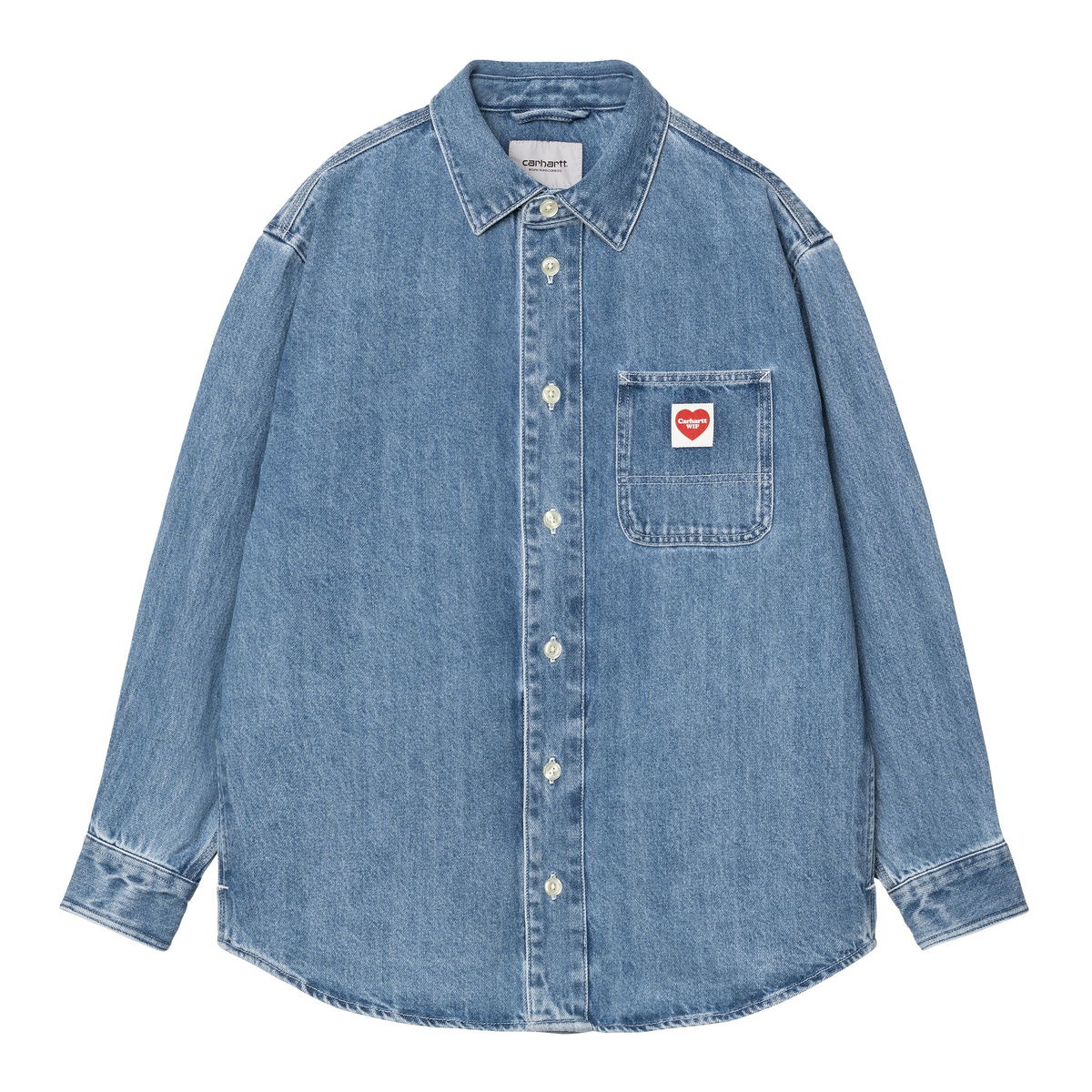 Košeľa Carhartt WIP Carhartt WIP Nash Long Sleeve Denim Shirt Modrá | A251006_6, 0