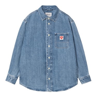 Košeľa Carhartt WIP Carhartt WIP Nash Long Sleeve Denim Shirt Modrá | A251006_6, 0