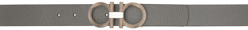 Opasok FERRAGAMO Gancini Reversible Belt Šedá | 764849 670264002
