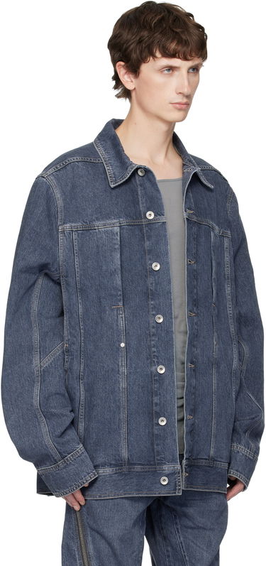Bunda Rick Owens DRKSHDW Concordians Lido Worker Denim Jacket Modrá | DU02E7752 DGY, 1