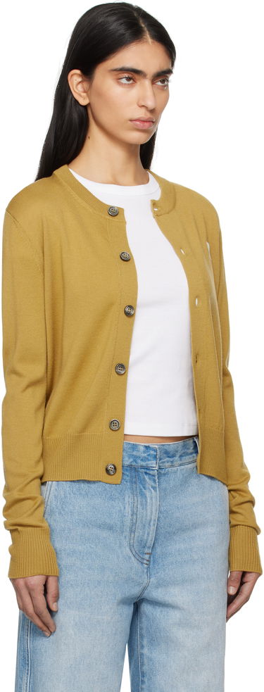 Sveter AMI AMI Paris Ami de Coeur Wool Cardigan Žltá | FKC221.KN0025, 1
