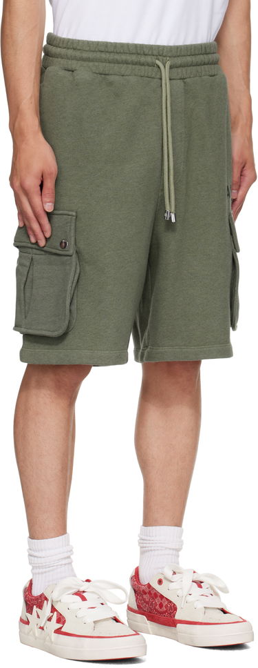 Šortky AMIRI AMIRI Stencil Cargo Shorts Šedá | AMJYSH1045, 4