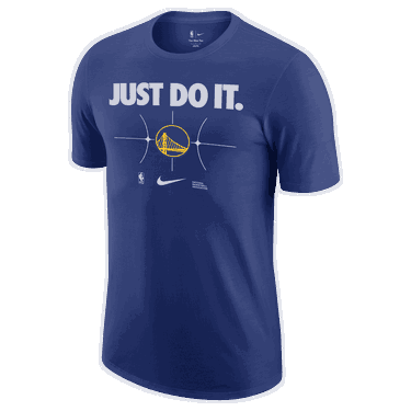Tričko Nike GSW M NK ES NBA JDI SS TEE Modrá | FQ6277-495, 3