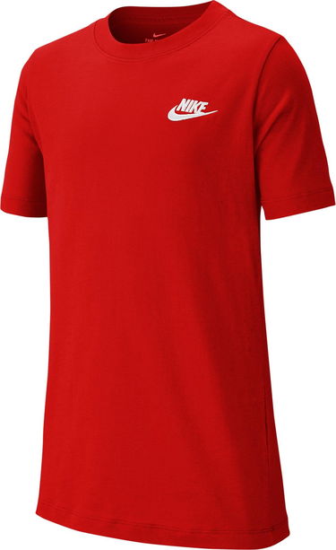 Tričko Nike NSW Futura Embroidered T-Shirt Červená | ar5254-657, 0