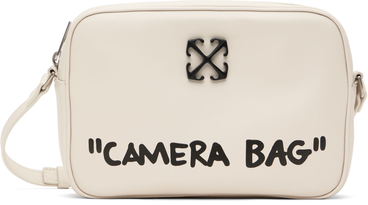 Taška cez rameno Off-White Off-White Jitney Quote Camera Bag Béžová | OWNN18CC99LEA0010410, 0