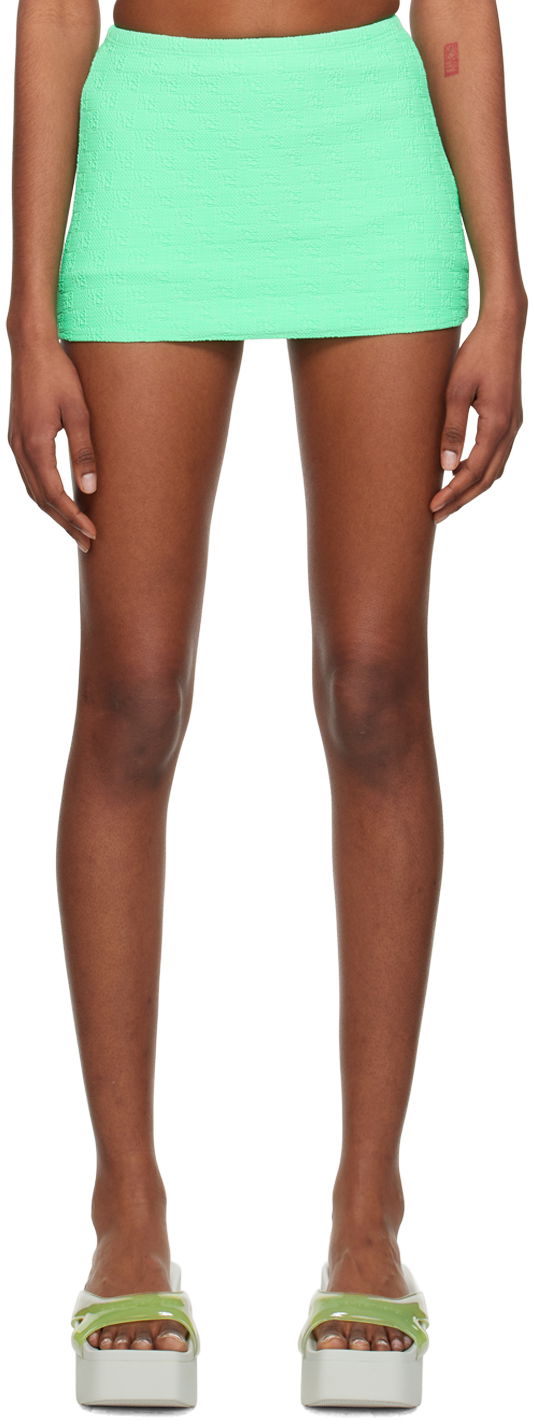 Sukňa Alexander Wang Textured Jacquard Miniskirt Zelené | 4CC2238038, 0