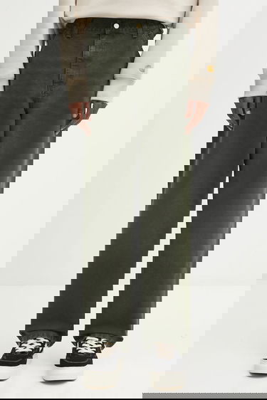 Nohavice Carhartt WIP Single Knee Wide-Leg Workwear Pants Zelené | I034798.494O, 0