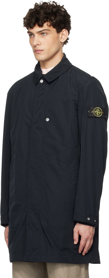 Pláštenka Stone Island Stone Island Micro Twill Coat Navy | K1S15 7100009 S0026, 3