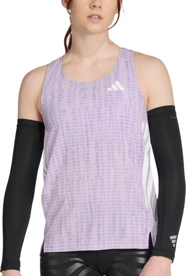 Tielko adidas Originals Adizero Running Tank Top Fialová | jv7157, 0