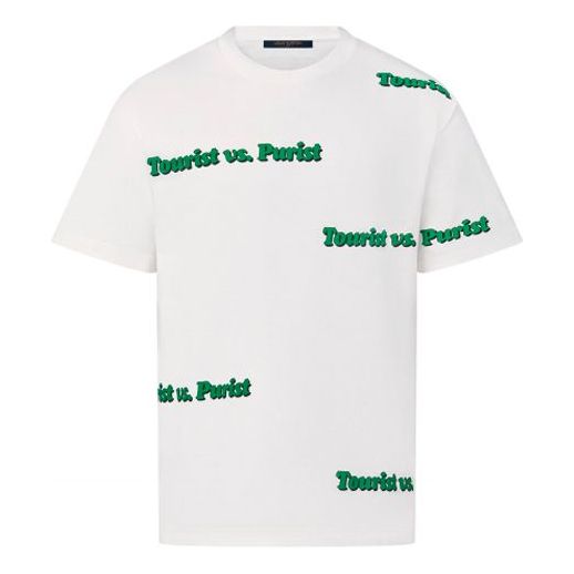 Tričko Louis Vuitton FW21 Tourist Vspurist Short Sleeve T-Shirt Biela | 1A971X