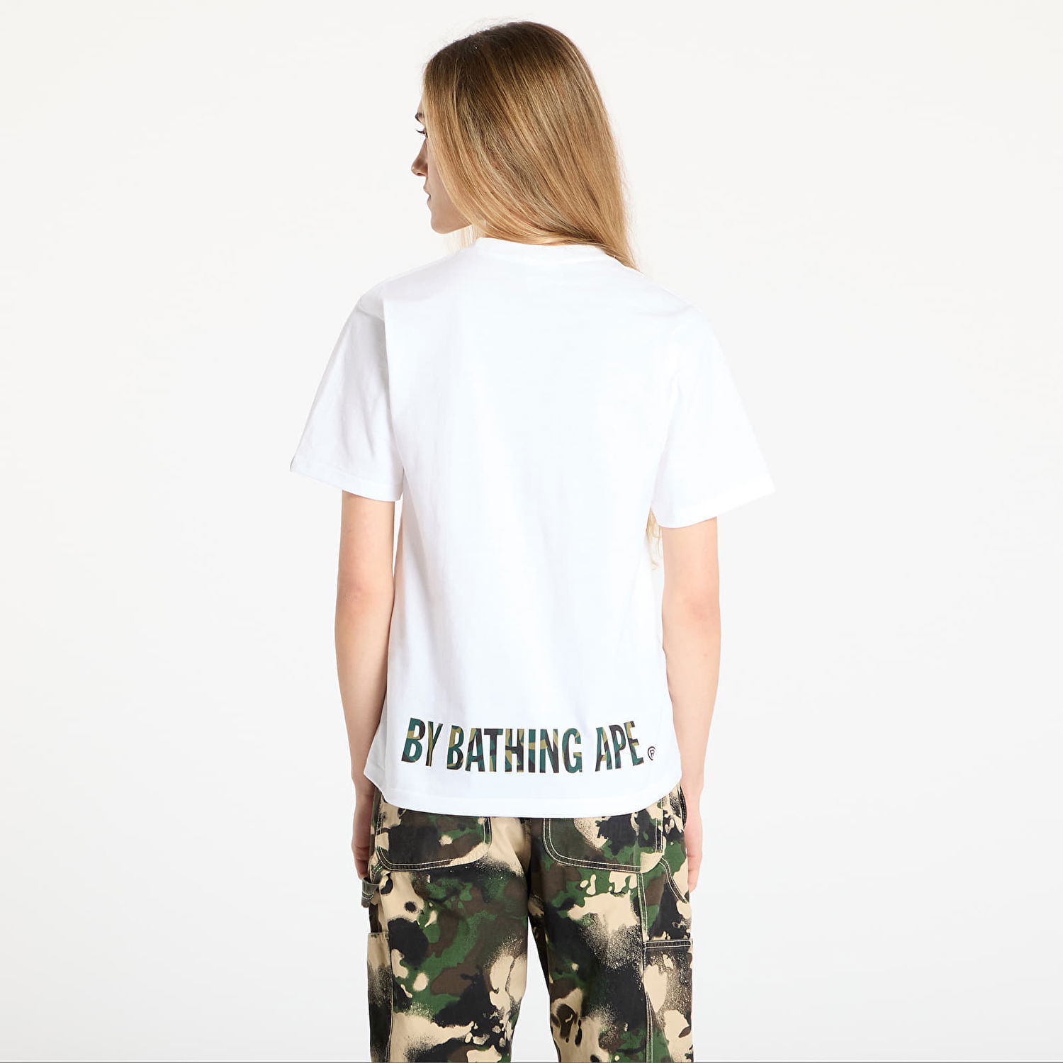 Tričko BAPE A BATHING APE Trial Camo Face Sta Tee Biela | 001TEL301035MWH0, 1