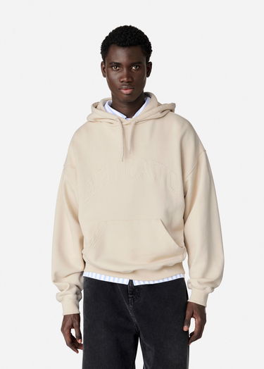 Mikina AXEL ARIGATO Logo-Embroidered Fleece Hoodie Béžová | A3022002, 7