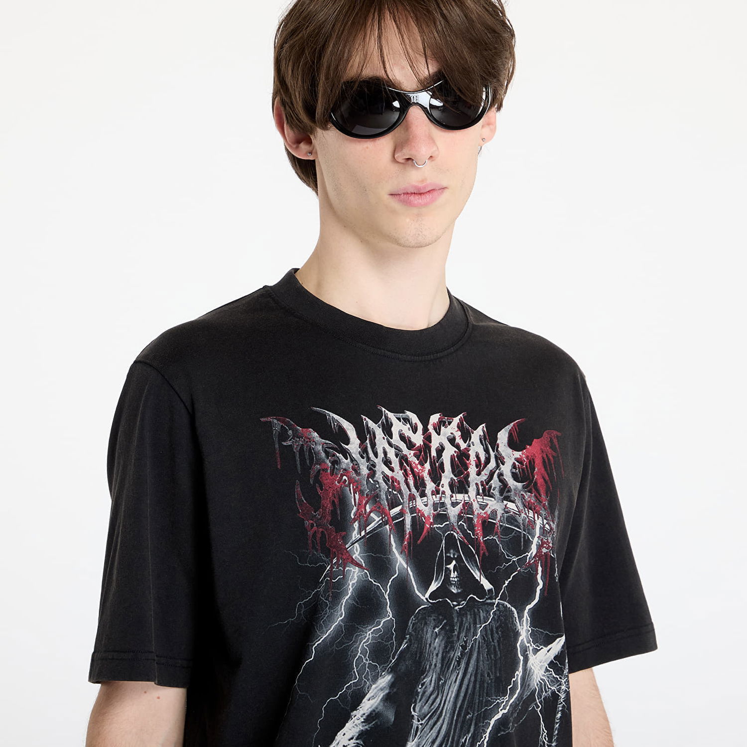 Tričko Wasted Paris Scythe T-Shirt Faded Black Čierna | WP_000183, 1