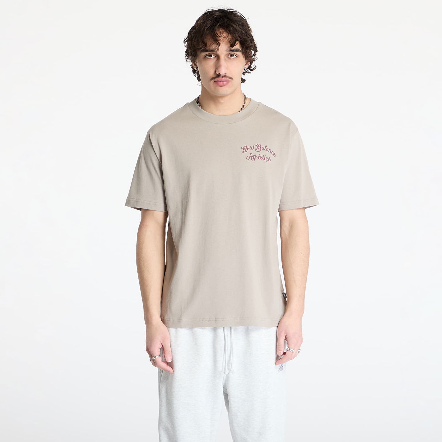 Tričko New Balance New Balance Athletics Relaxed League T-Shirt Béžová | MT43556ADS, 0