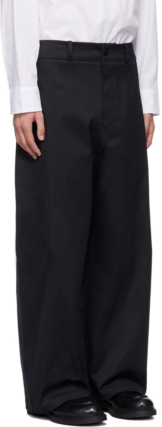 Nohavice sage NATION SAGE NATION Welt Trousers Čierna | S019 WELT TROUSER, 1