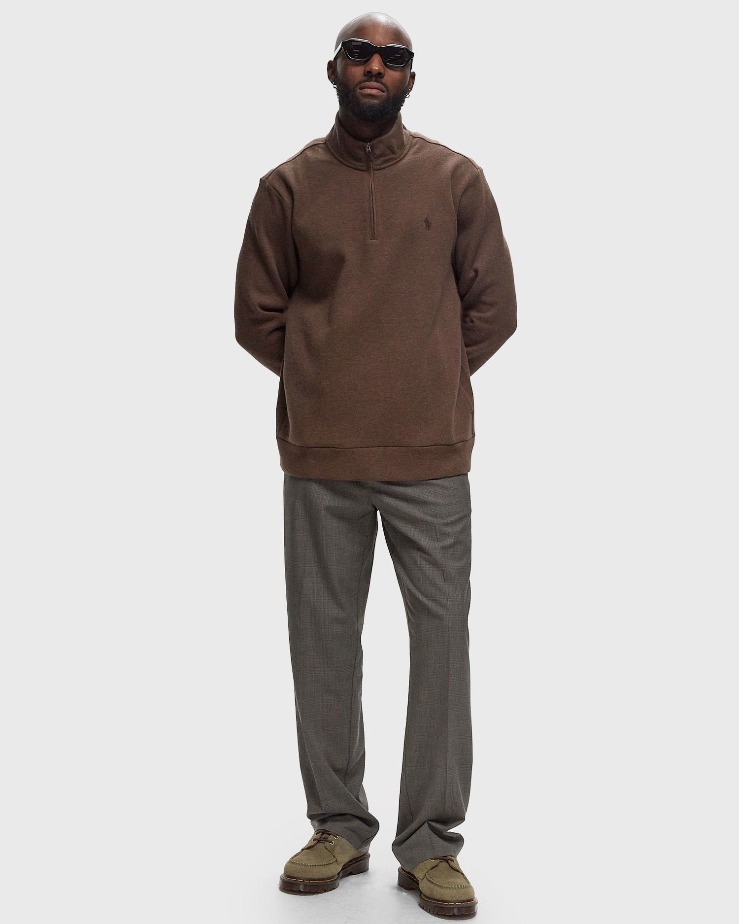 Mikina Polo by Ralph Lauren LONG SLEEVE PULLOVER Half-Zip Sweatshirt Hnedá | 710909883009, 1
