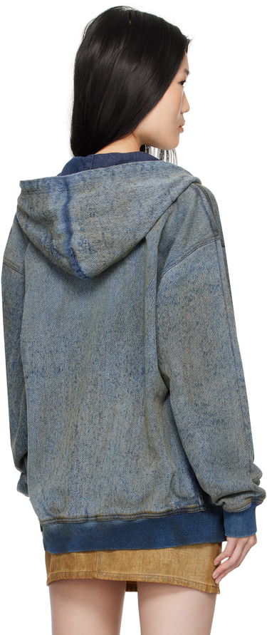 Mikina Diesel D-Hari-Fsf Denim Hoodie Jacket Modrá | A16492 068QE, 2