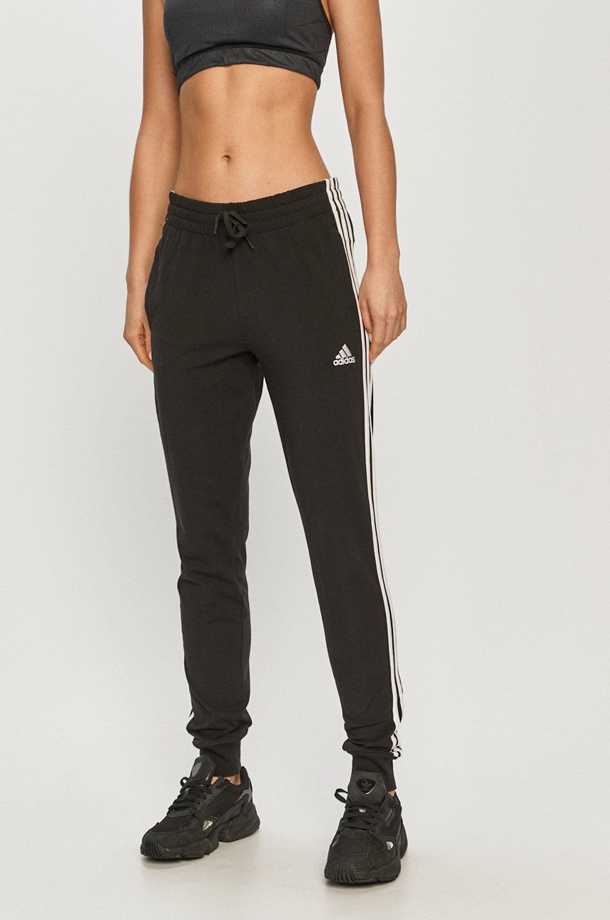 Legíny adidas Performance Essentials Single Jersey 3-Stripes Čierna | GM5542, 0