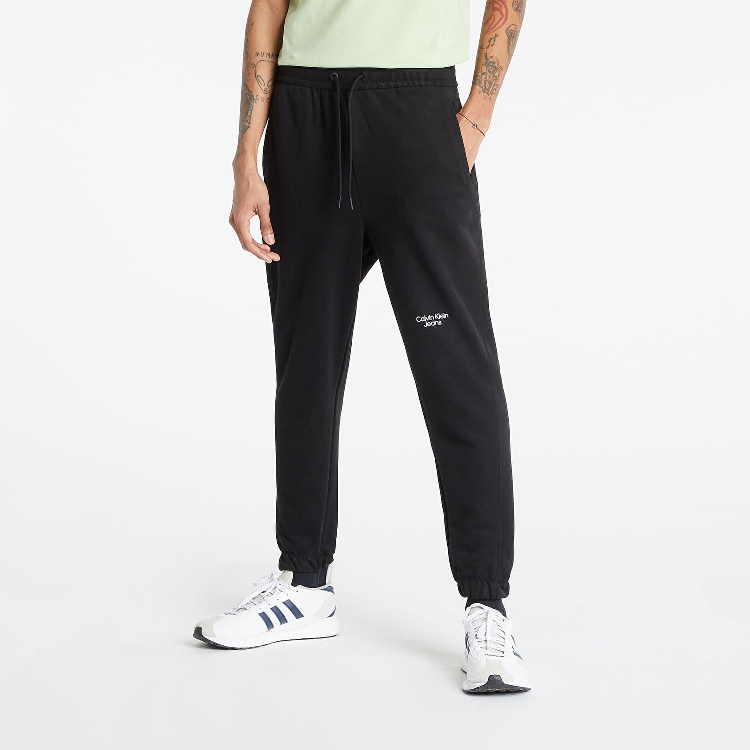 Tepláky CALVIN KLEIN Stacked Logo Hwk Pants Čierna | J30J320590 BEH, 0