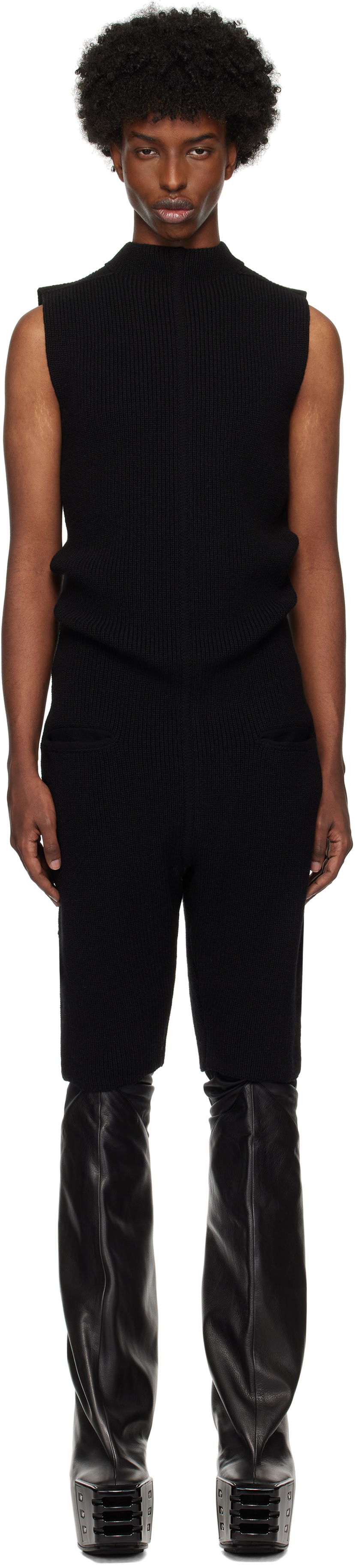 Overal Rick Owens Headon Jumpsuit Čierna | RR02D6683 KWV