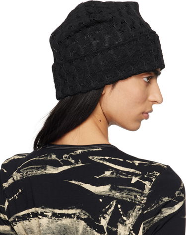 Kulicha Anna Sui Anna Sui Crochet Knit Beanie Čierna | 824D90, 2