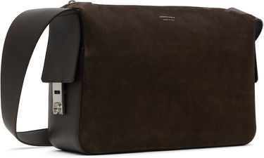 Taška cez rameno FERRAGAMO Ferragamo 'Gancini' Buckles Messenger Bag Hnedá | 784029, 1
