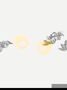 Gold-Tone Crystal Stud Earrings