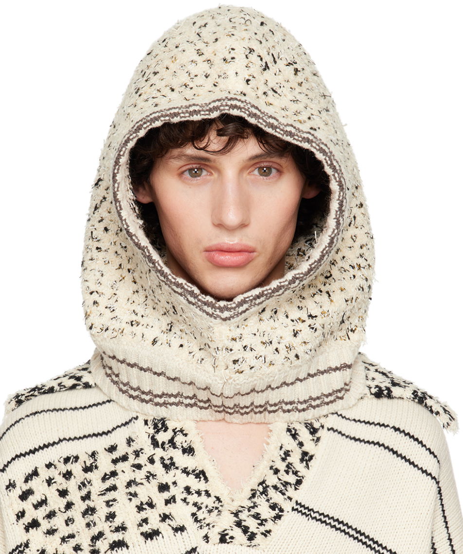 Klobúk Bottega Veneta Bouclé Knit Balaclava Béžová | 793166 V4AJ0 9581, 0
