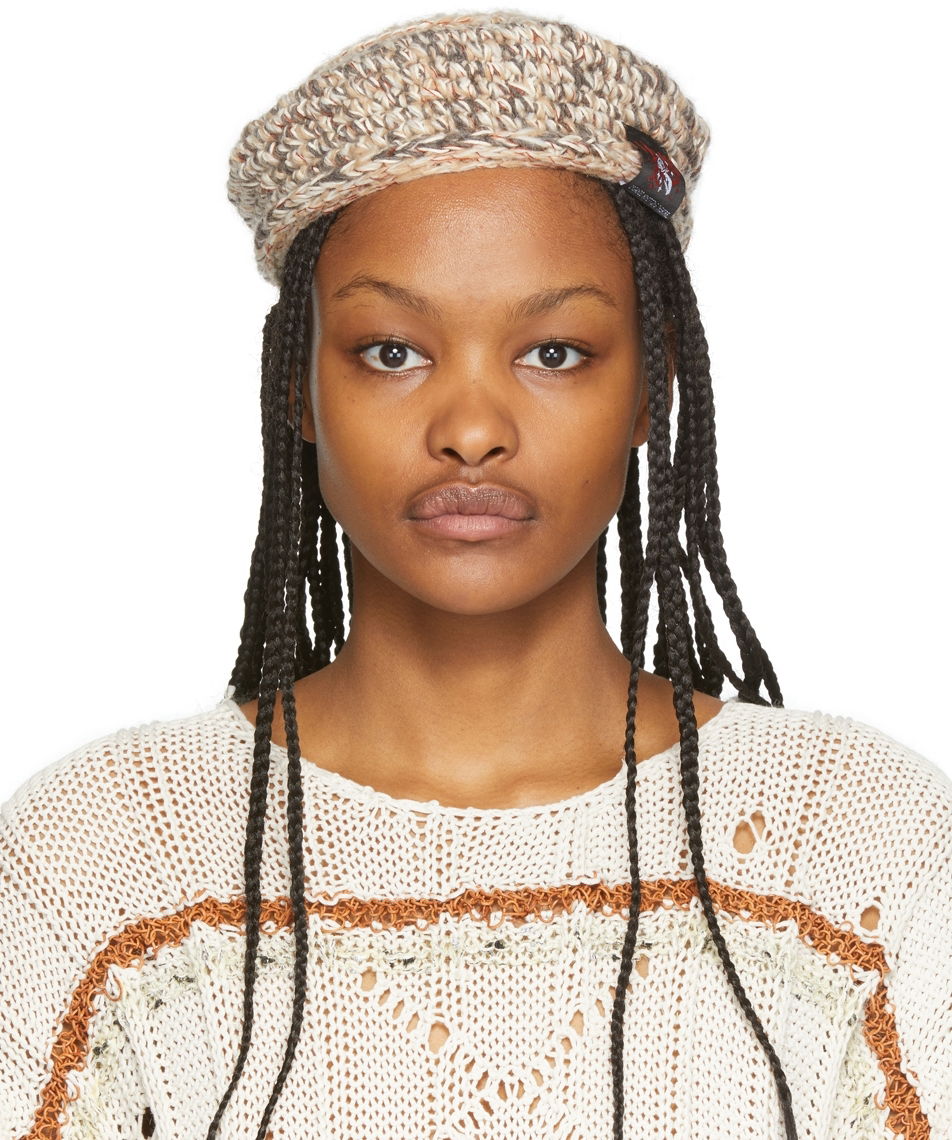 Baretka Vitelli Knitted Basket Beret Béžová | SS22_OKT019_AL, 0