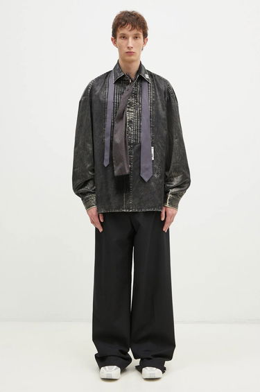 Košeľa Maison MIHARA YASUHIRO Maison MIHARA YASUHIRO Accessories Mixed Relaxed Longsleeve Shirt Šedá | J13SH185, 4