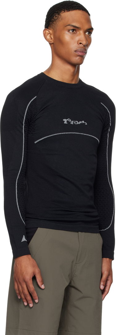 Tričko ROA Seamless Long Sleeve T-Shirt Čierna | RBMW0406YA49, 1