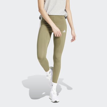 Legíny adidas Performance 3-Stripes Sports Leggings Zelené | JC5574, 0