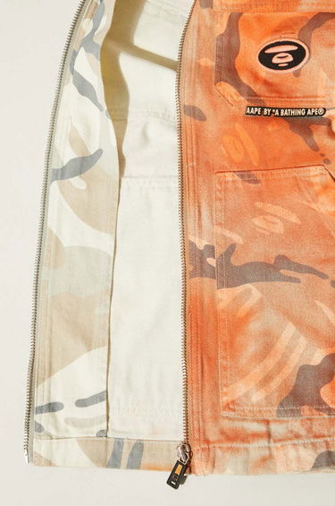 Bunda AAPE by A Bathing Ape AAPE By A Bathing Ape Camo Print Jacket Oranžová | AAPLJM7644XAM, 6