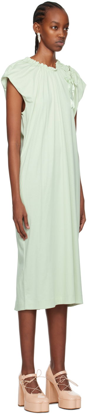 Šaty Simone Rocha Simone Rocha Shoulder Bite Midi Dress Zelené | 7273 0553, 1