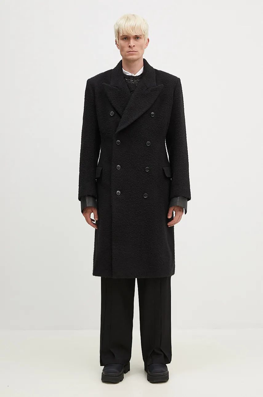 Kabáty Martine Rose Double Breasted Shirt Overcoat Čierna | 325WT07001, 0