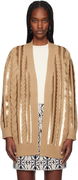 Max Mara Cable Knit Sequin Cardigan