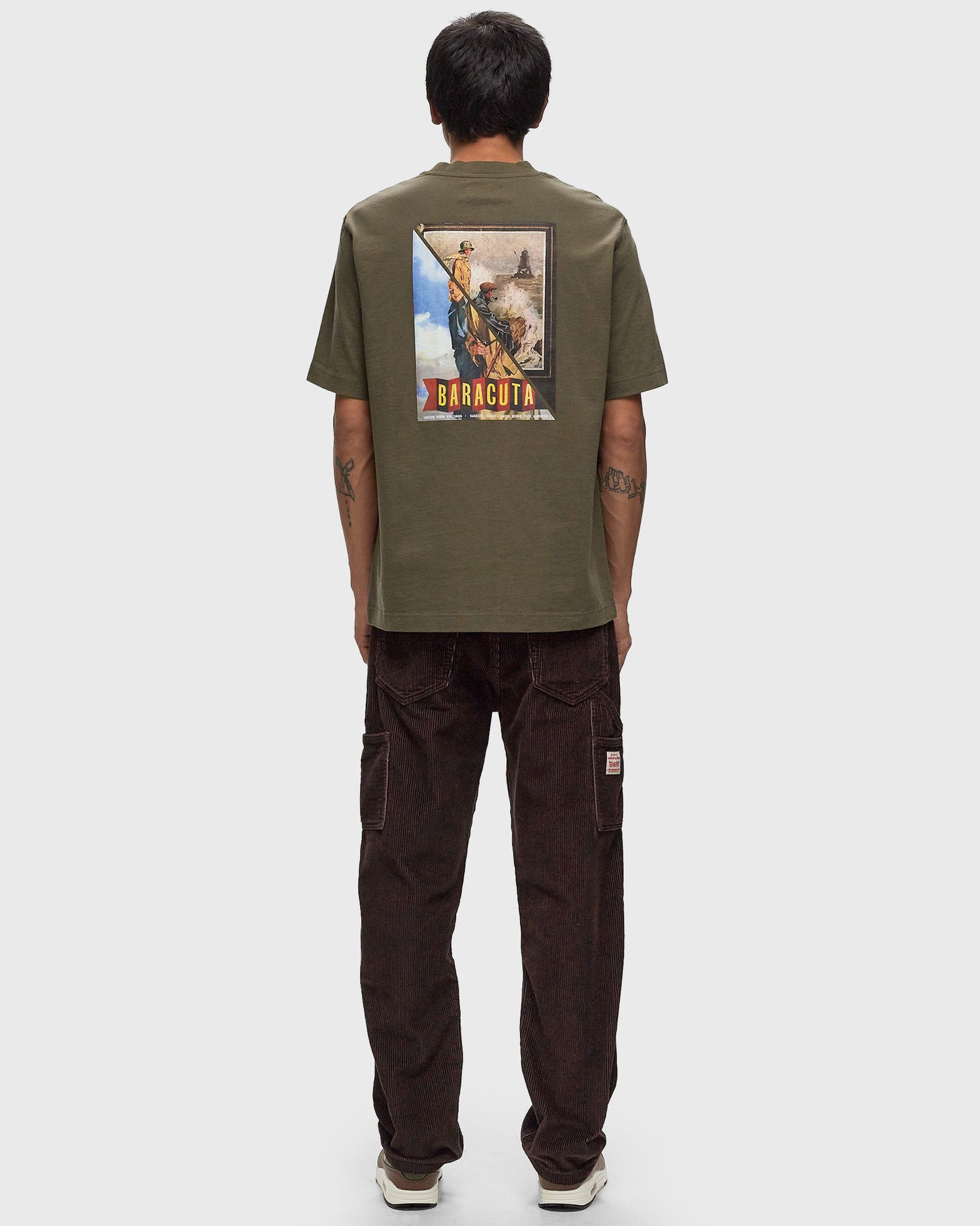 Tričko Barbour Archive Print T-Shirt XL Zelené | MTS1363GN84, 1