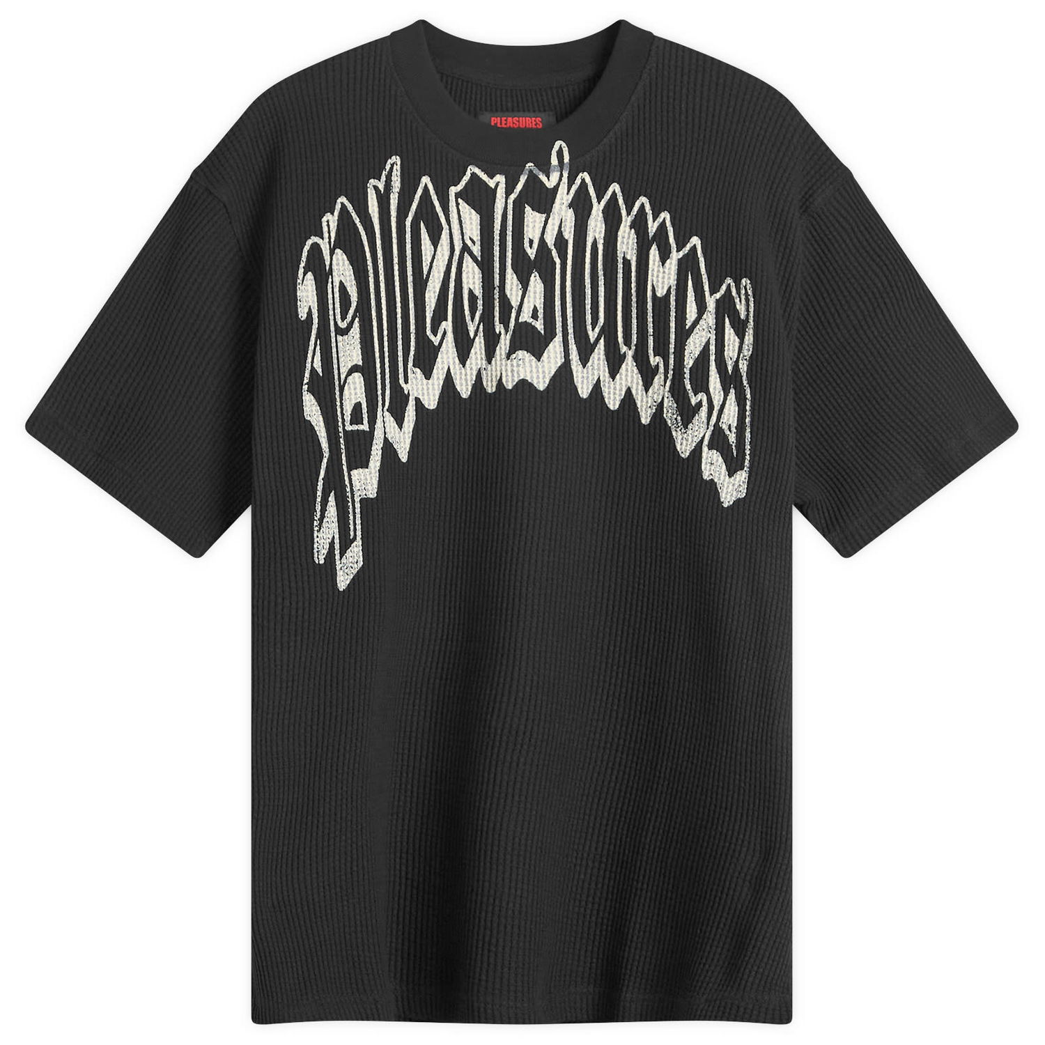 Tričko Pleasures Pleasures Twitch Waffle T-Shirt, Size Small Čierna | P25SP024-BLK, 0
