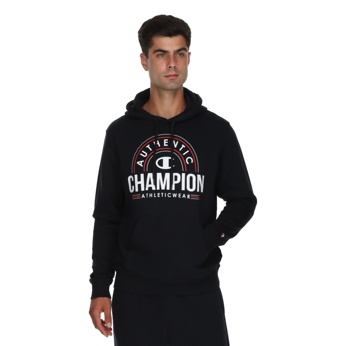 Mikina Champion Authentic Athletic Wear Hooded Sweatshirt Čierna | 222110-BS501, 0