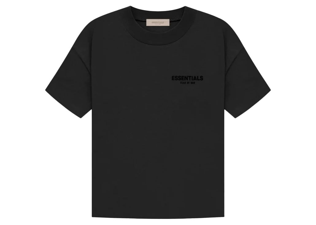 Tričko Fear of God Essentials Tee Stretch Limo Čierna | 125SU224100F, 0