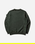 Sleeve Pockets Crewneck Sweatshirt