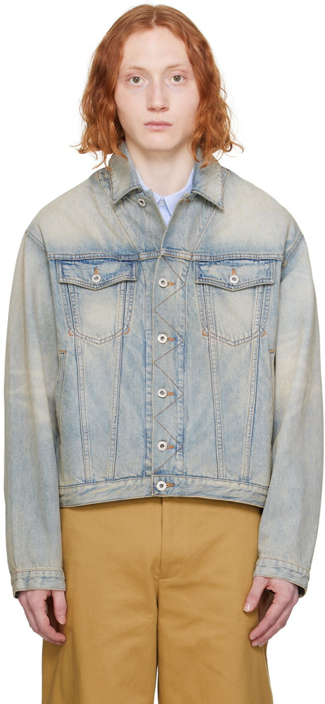 Paris Drawn Varsity Denim Jacket