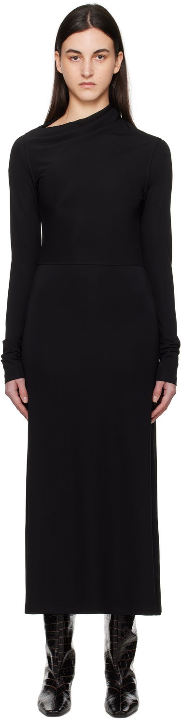 Šaty TOTEME TOTEME Draped Jersey Maxi Dress Čierna | 251-WRD4459-FB0162, 0